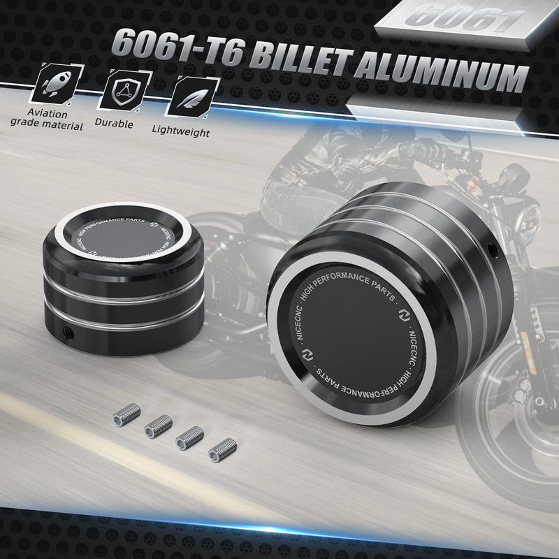 Harley Forty Eight XL1200X Rear Axle Nut Covers (2005-2022)