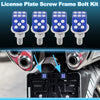 Universal Motorcycle License Plate Screws Cover / 3.45 cm 4 pcs / M6