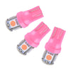 Car Instrument Panel - Pink 10 x T10 194 168 LED Dash Light Bulbs