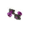 Motorcycle Scooter 10 x Purple Motorcycle Scooter Fairing Hexagon Bolts w/ Metal Holder
