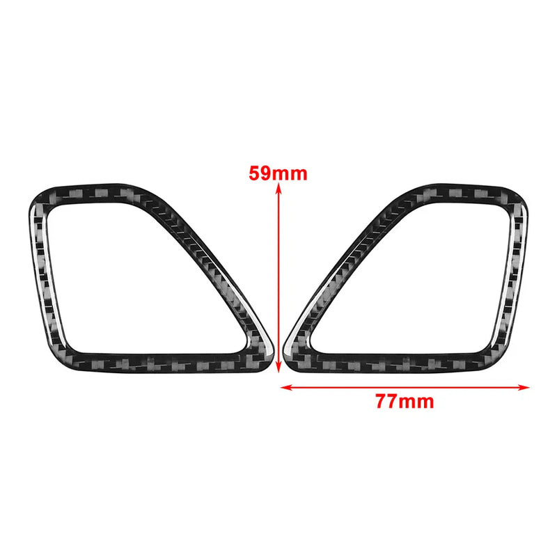 Jeep Cherokee Carbon Black Dashboard Air Vent Outlet Cover Trim (14-23)