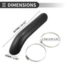 Universal Motorcycle Exhaust Muffler Pipe Heat Shield Curved 267x56mm