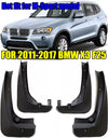 BMW X3 2 x Front & Rear Molded Splash Guards Mud Flaps (2011–2017)