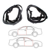 Mercedes-Benz W126 Sedan 280SE 300SE 500SE 560SE Front Door Weatherstrip Set