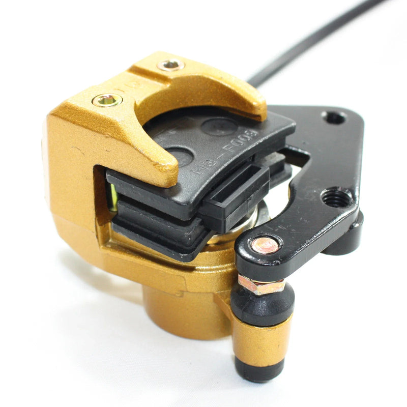 110 125cc PIT PRO Dirt Bike GOLD Hydraulic Front Disc Brake Caliper System Pads