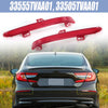 Honda Accord (2018-2022) 2 x Red Lens Rear Bumper Reflector Light Trims