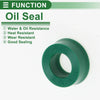 Oil Seal 5 Pcs TPU 9x16x6mm Rotary Shaft Seal Green High Pressure