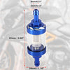 Motorcycle Dirt Bike Blue Fuel Filters Engine Inline Gas Fuel Line Filter