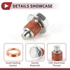 Nissan Infiniti Red Silver Tone 1 Set Metal Oil Drain Plug