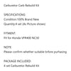 Honda VFR400 VFR400R 4X Carburetor Repair Kit (1986-1994)