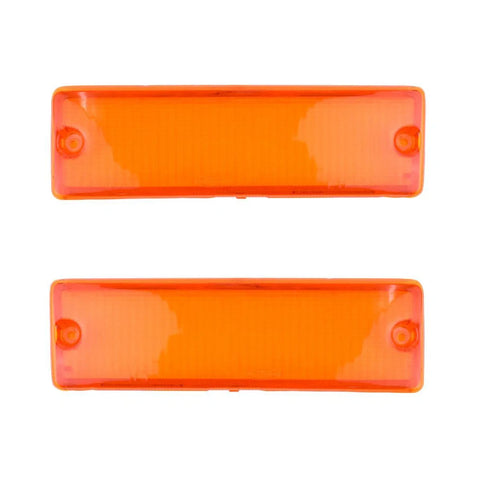 Front Bumper Light Lamp Cover Lens L+R Fits Nissan Navara D21 Pickup 1986-97 D06