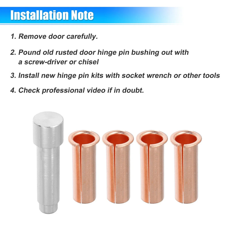 Jeep Wrangler JKU Door Hinge Pin & Bushing Repair Kit (2007-2019)