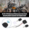 DC 48-72V Universal Motorcycle Anti-theft Security Alarm System Engine Start
