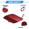 Mercedes-Benz C300 Sedan (2016-2018) Red Car Rear Bumper Tow Hook Cover