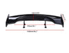 Sedan / Coupe Glossy Black 57'' Universal Rear Trunk Spoiler Wing