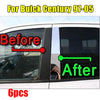Buick Century Chrome Pillar Trim Door Cover Mirrored Post / 6PCS/Set / Door Cover (1997–2005)