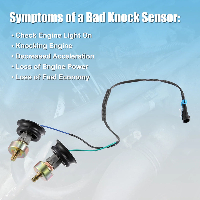 Chevy Silverado 1500 Tahoe Dual Knock Sensor with Wiring Harness Kit
