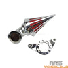 Harley Dyna CV Carburetor Chrome Cone Spike Air Cleaner Filter (2000-2017)