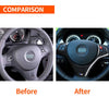 BMW E90 M3 with hole Real Carbon Fiber Steering Wheel Center Cover Trim