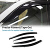 Honda Civic Sedan 2012 (2012) - Side Window Vent Visors Black Window Deflectors
