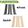 Chevy Blazer (1995-2005) Carbon Fiber Black 4 Pcs Pillar Window Trim