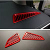 TOYOTA COROLLA 2 x Dashboard Air Vent Cover Trim Bright Red (2019-2022)