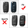 VW Gran Lavida Silver 3-Button Key Remote Cover Case (2013-2017)