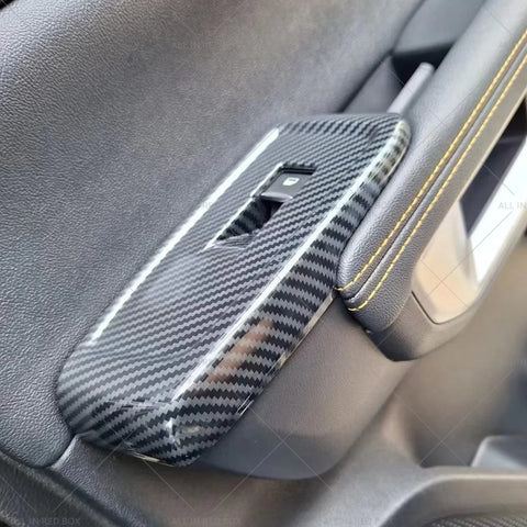 Ford Ranger 4 x Carbon Window Control Panel Switch Covers