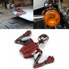Harley Chopper Skull Skeleton 7'' Headlight Visor