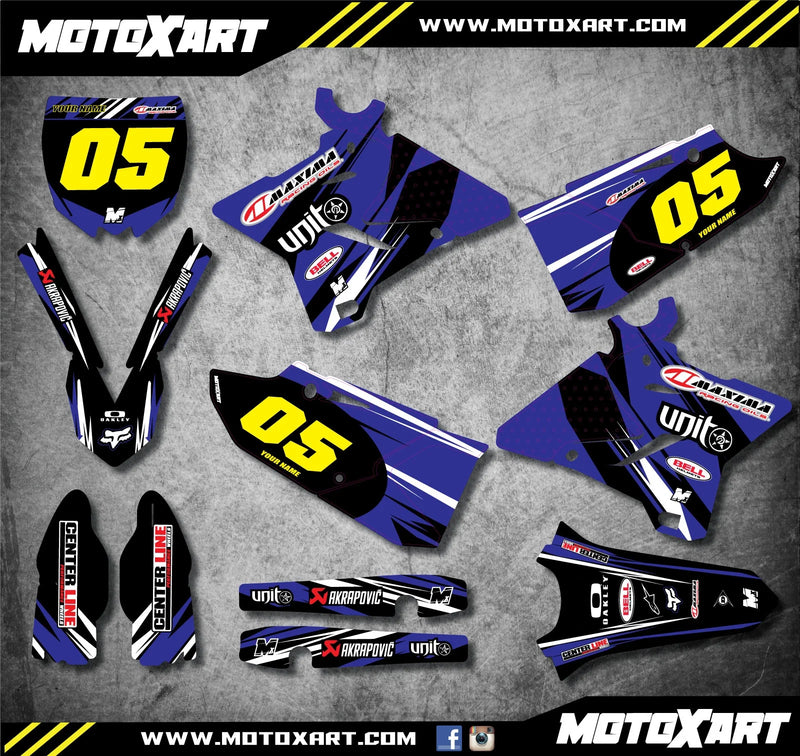 Yamaha YZ 125 Custom Graphic Kit DIGGER STYLE (2015-2018)