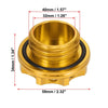 Subaru Gold Tone Aluminum Alloy Gas Oil Filler Plug Cover