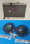 Hyundai Elantra Tiburon L4 V6 2.0L 2.7L Aluminum Radiator & Fans (2001-2008)