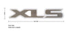 Ford Ranger Grey/Silver XLS Rear Tailgate Decal Sticker (2015-2018)