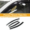 Ford Fusion Side Window Vent Visors Black Window Deflectors (2006-2012)