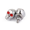 Harley Davidson Softail Black Skull License Plate Screws (2000-2017)