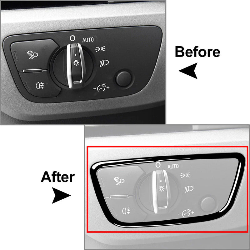 Audi A4 A5 S4 RS4 Q5 Q7 SQ5 Headlight Switch Button Panel Cover Trim (2017-2023)