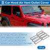 Jeep Gladiator JT Hood Air Outlet Vent Cover Trim  Pcs (2020-2023)