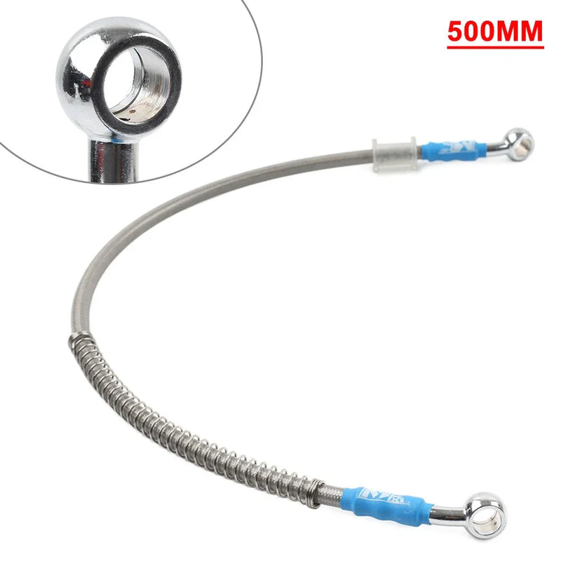 Motorcycle 50cm Braided Steel Brake Clutch Oil Hose Line (DOT)