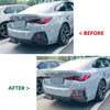 BMW 4 Series i4 G26 2 x Gloss Black Rear Bumper Side Covers (2020-2024)