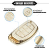 Hyundai Elantra Sonata TPU White 4 x Button Remote Keyless Key Fob Cover