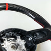 Mini R55 R56 R57 R58 R59 R60 R61 Flat Bottom Carbon Suede Steering Wheel (2006-2019)