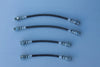 Mitsubishi NH Pajero Braided Front Brake Hose Set (4) (1991-1996)
