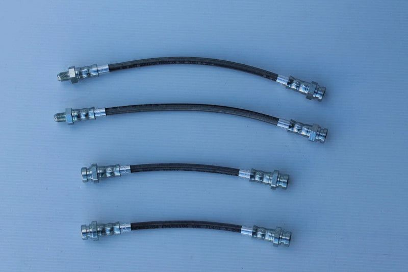 Mitsubishi NH Pajero Braided Front Brake Hose Set (4) (1991-1996)