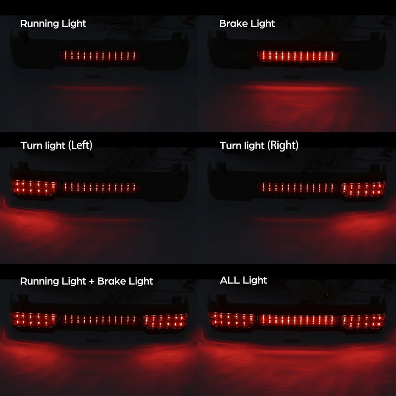 Harley King Touring Trunk LED Brake Turn Light Side Marker (2009-2013)