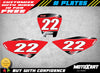Honda CRF 80 Custom Number Plate Graphics (2004-2010)