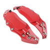 Universal Front & Rear Car Red 3D Metal Brake Caliper Covers