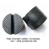 1x Rubber Slotted Rail Adapter Floor Jack Guard Protector Pad Frame Black