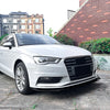 Audi A3 8V Gloss Black Front Bumper Spoiler Lip (2013-2016)