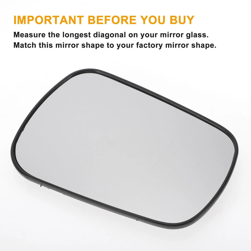 Ford Fiesta, Fusion Right Side White Heated Mirror Glass (2011-2023)