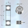 Car 10 x 1.5x4x2mm Deep Groove Ball Bearings